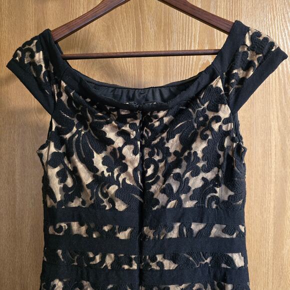 Tadashi Shoji Lace Mermaid Evening Formal Gown - Picture 5 of 12